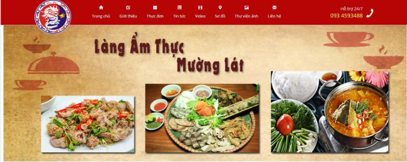Bigweb - Thiết kế website ẩm thực chuyên nghiệp